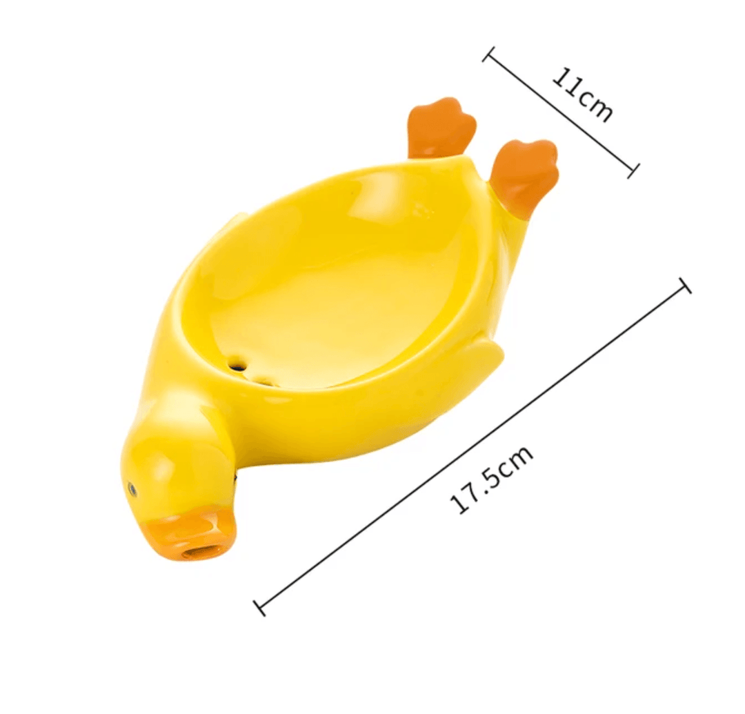 Ceramic Duck Shape Soap Dish - huemabe - Creative Home Decor