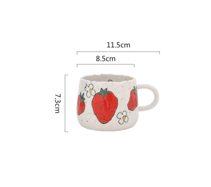 Ceramic Fruit Printed Mugs | Coffee Cups | Drinkware - huemabe - Creative Home Decor