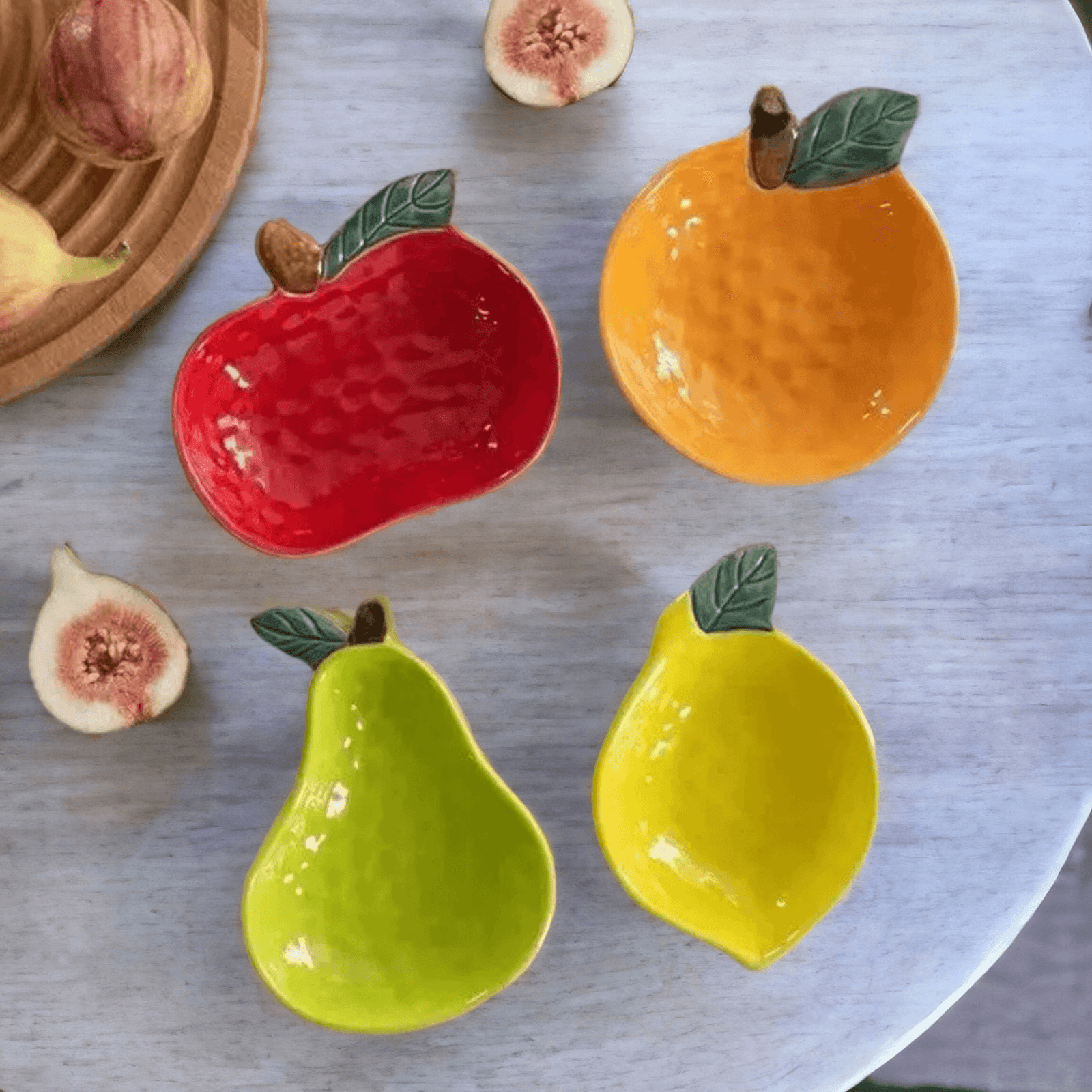 Ceramic Fruit Shape Seasoning Dish | Creative Sauce Plate - huemabe - Creative Home Decor