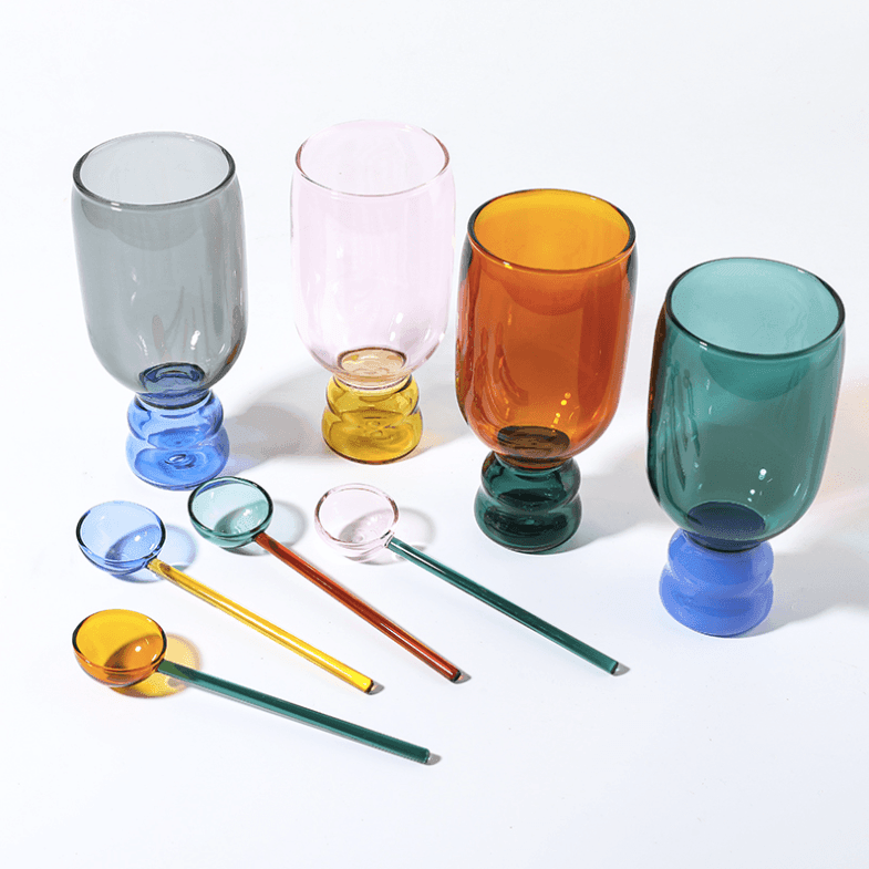 Cocktail Glass Mug & Spoon Gift Set - huemabe - Creative Home Decor