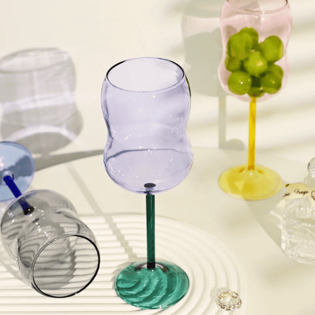 Color Champagne Wine Glass Cup - huemabe - Creative Home Decor