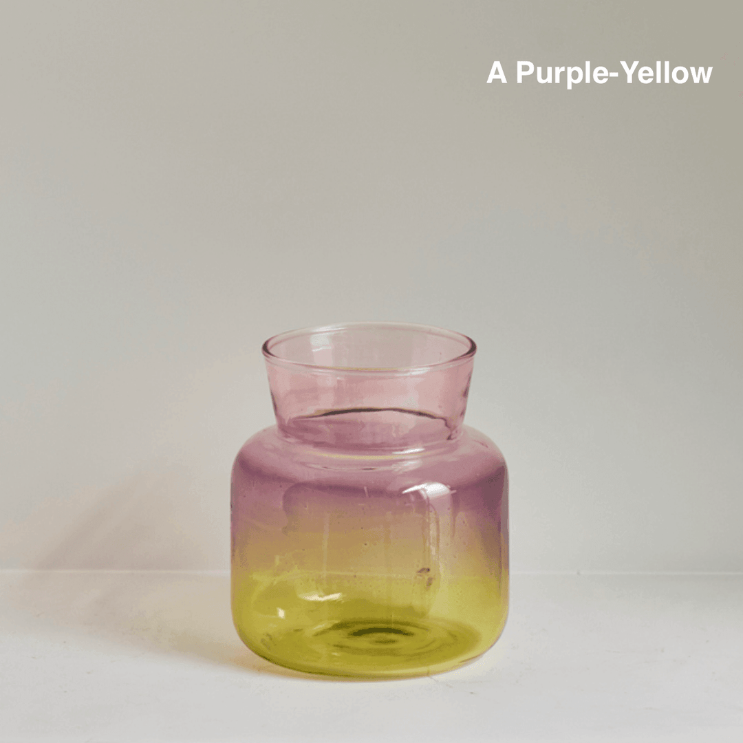 Color Glass Decorative Vase - huemabe - Creative Home Decor
