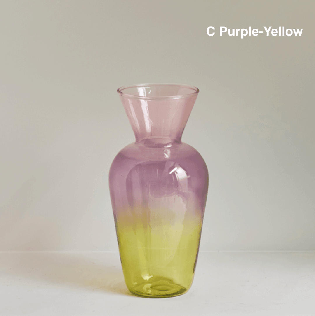 Color Glass Decorative Vase - huemabe - Creative Home Decor