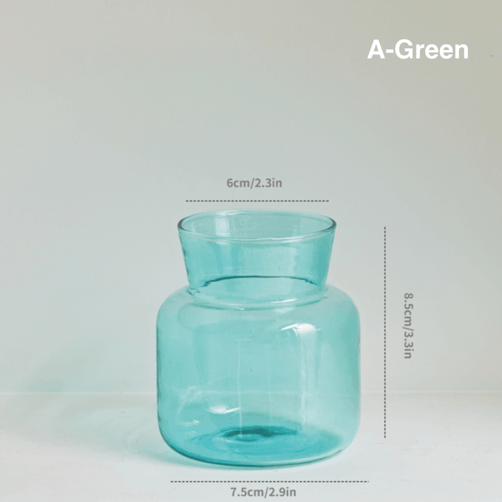 Color Glass Decorative Vase - huemabe - Creative Home Decor