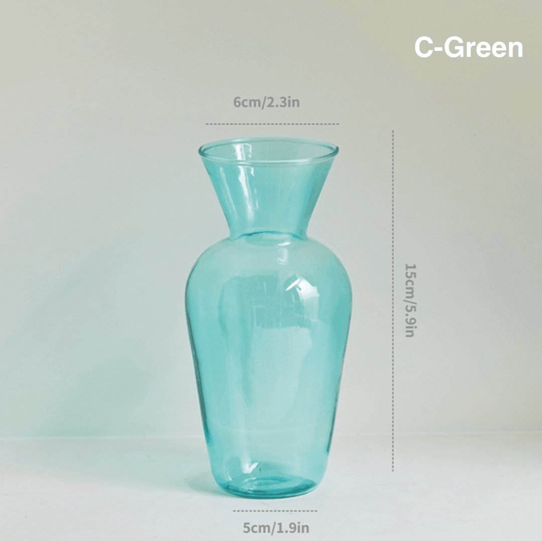 Color Glass Decorative Vase - huemabe - Creative Home Decor