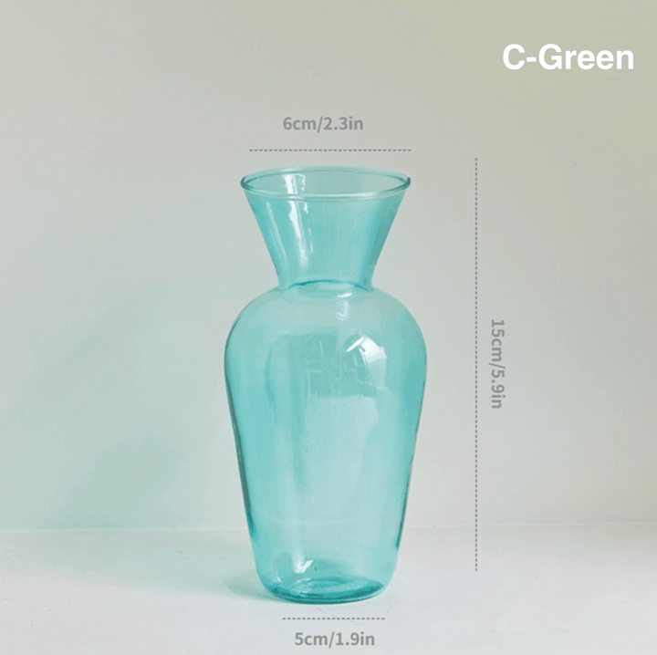 Color Glass Decorative Vase - huemabe - Creative Home Decor
