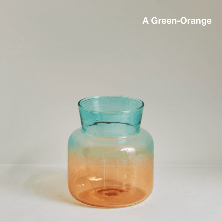 Color Glass Decorative Vase - huemabe - Creative Home Decor