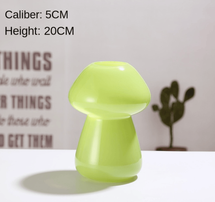 Colored Glass Mushroom Vase - huemabe - Creative Home Decor