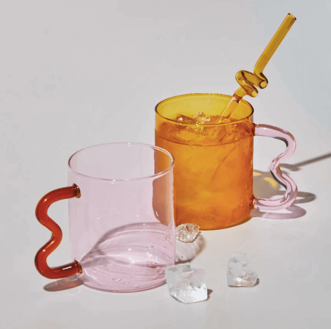 Colorful Ear Glass Mug - huemabe - Creative Home Decor