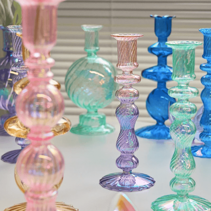 Colorful Egyptian Candlesticks - huemabe - Creative Home Decor