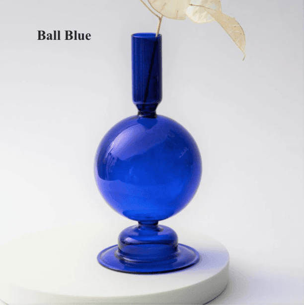 Colorful Glass Candlesticks / Vase - huemabe - Creative Home Decor