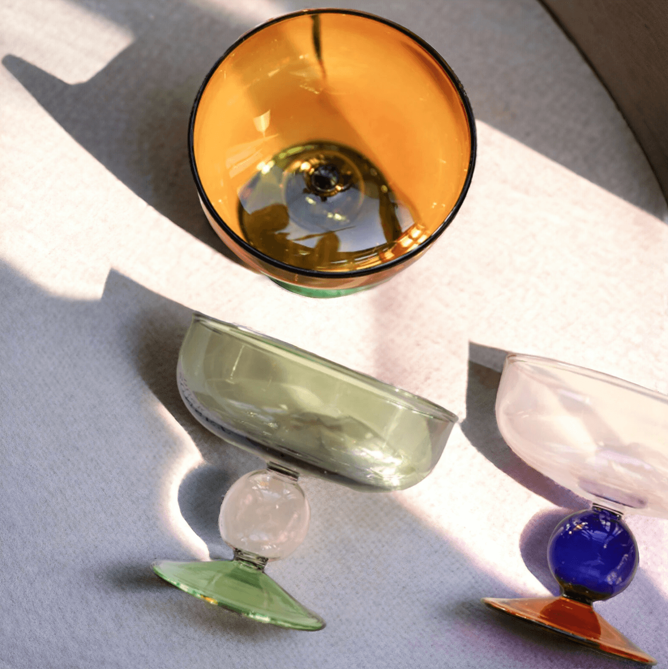 Colorful Nut Fruit Salad Dessert Glass Bowl - huemabe - Creative Home Decor