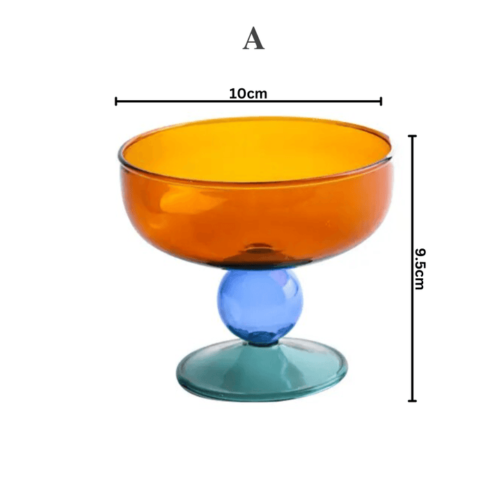 Colorful Nut Fruit Salad Dessert Glass Bowl - huemabe - Creative Home Decor