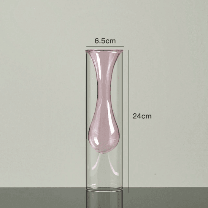 Colourful Clear Glass Vase - huemabe - Creative Home Decor