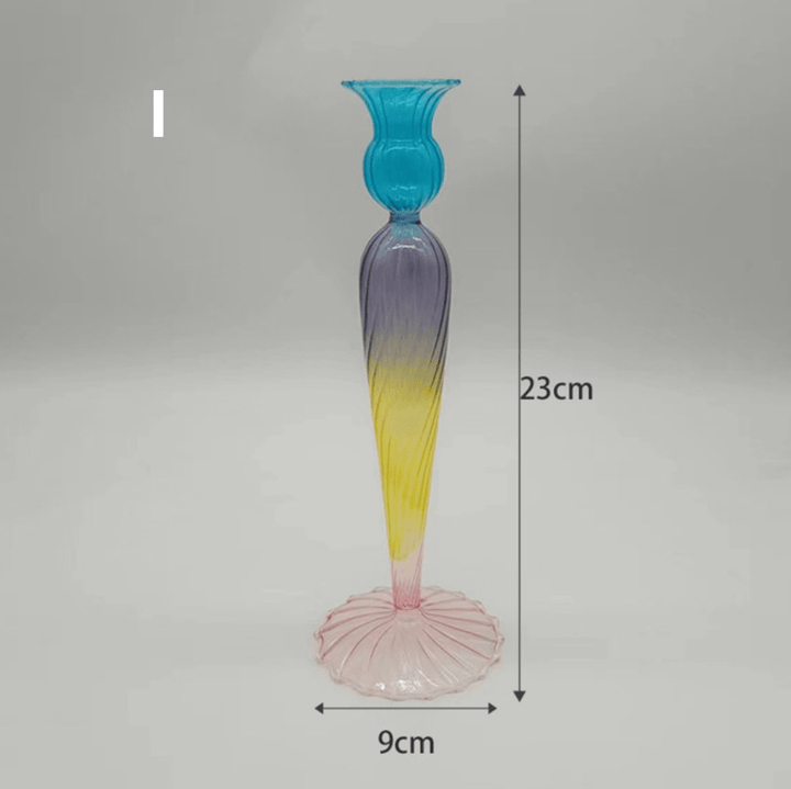 Colourful Home Decoration Glass Vase / Candle Holder - huemabe - Creative Home Decor