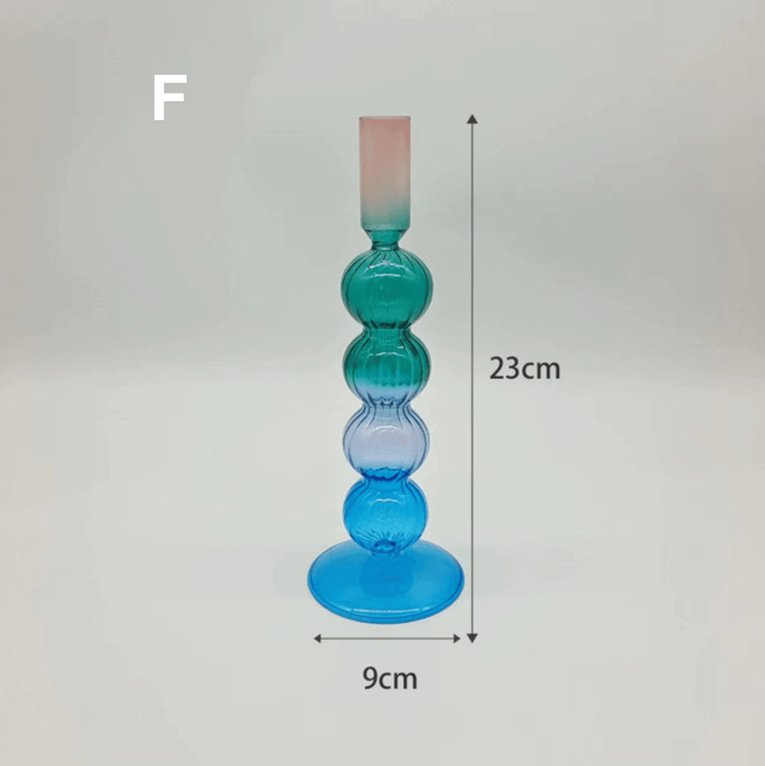 Colourful Home Decoration Glass Vase / Candle Holder - huemabe - Creative Home Decor