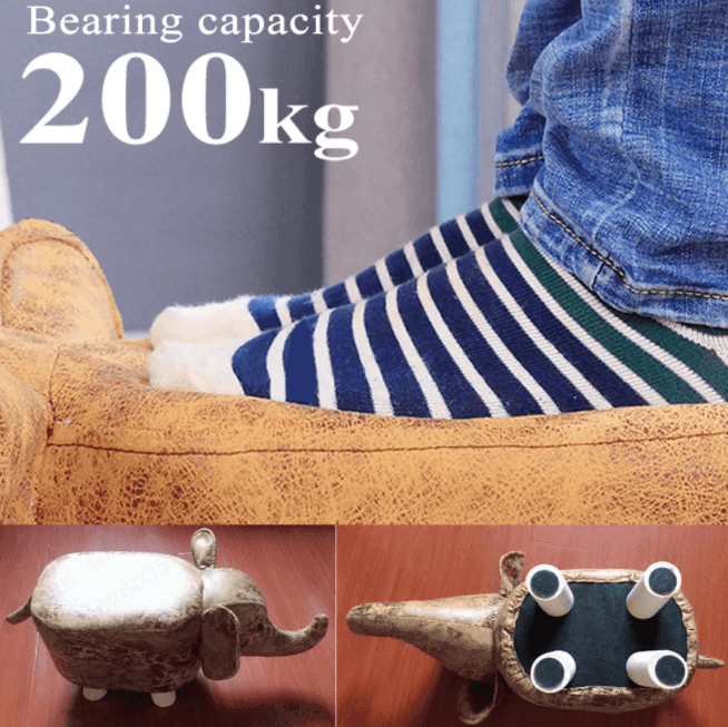 Cow Solid Wood Footstools - huemabe - Creative Home Decor