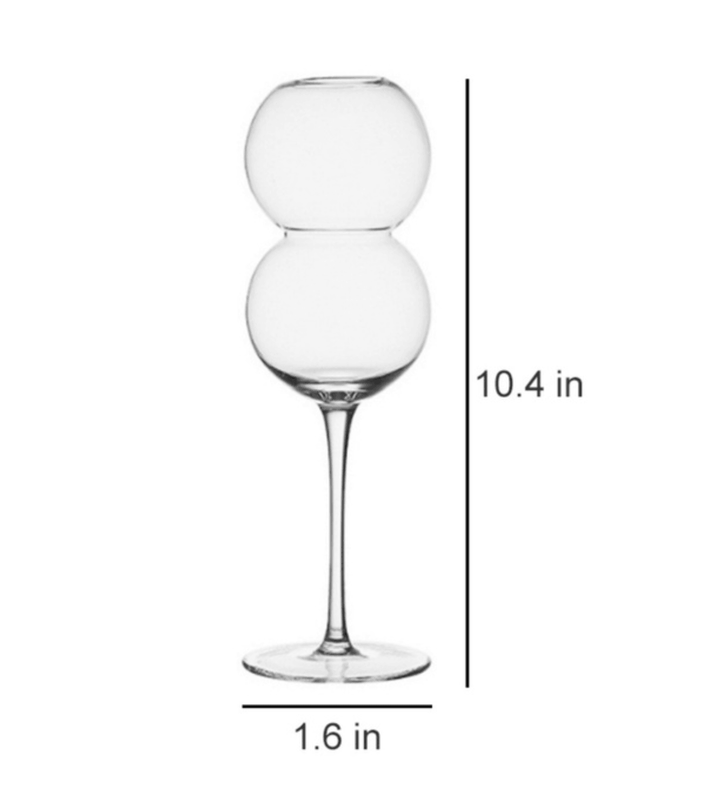 Creative Ball Shape Crystal Champagne Glass - huemabe - Creative Home Decor