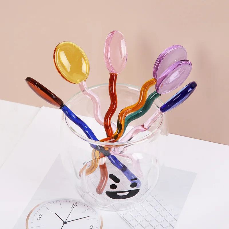 Creative Colored Glass Stirring Spoon - huemabe - Creative Home Decor