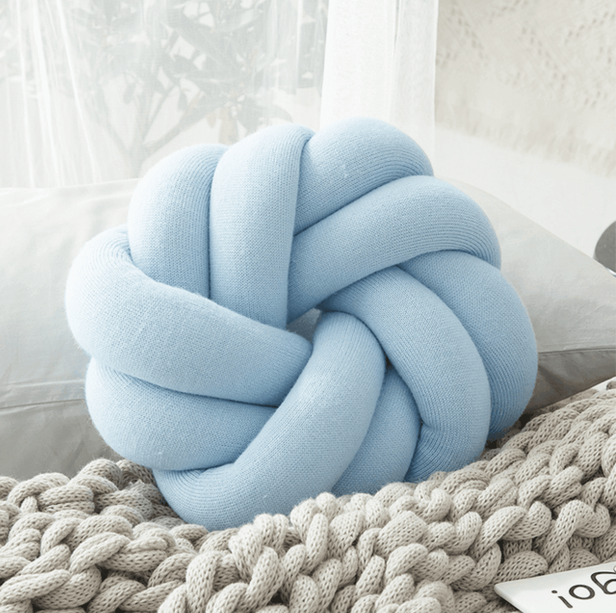 Creative Cotton Knot Ball Cushion - huemabe - Creative Home Decor