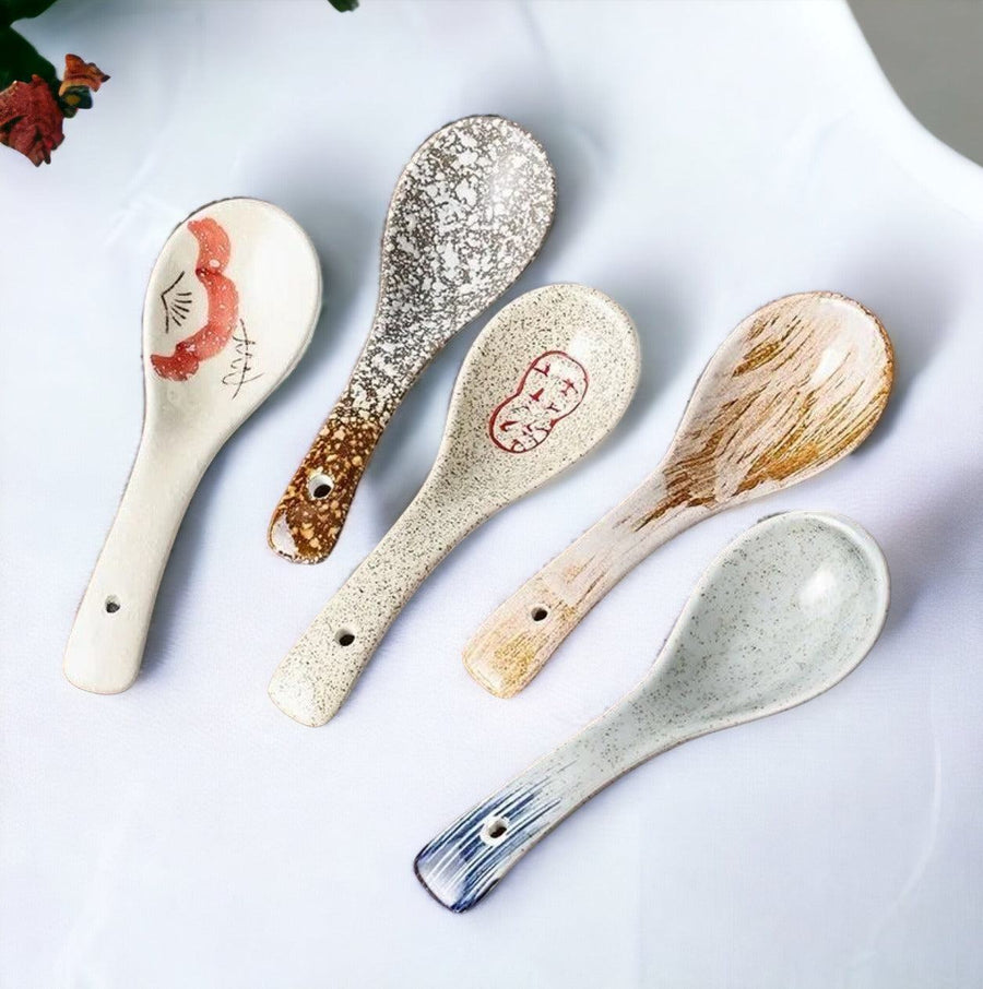 Creative Japanese Ceramic Soup Spoon - huemabe - Creative Home Decor