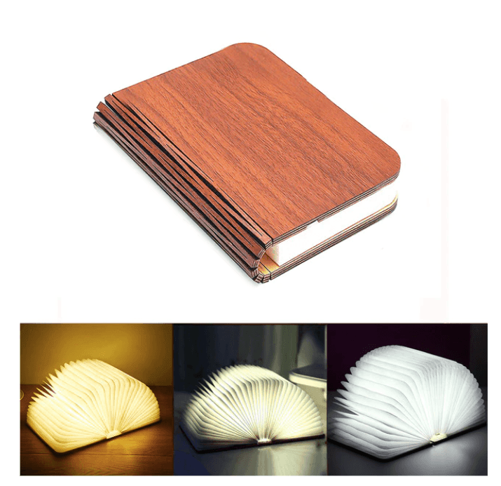 Creative LED Wooden Book Night Light - huemabe - Creative Home Decor