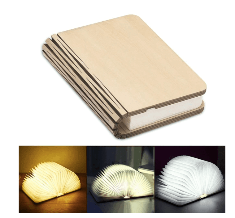 Creative LED Wooden Book Night Light - huemabe - Creative Home Decor