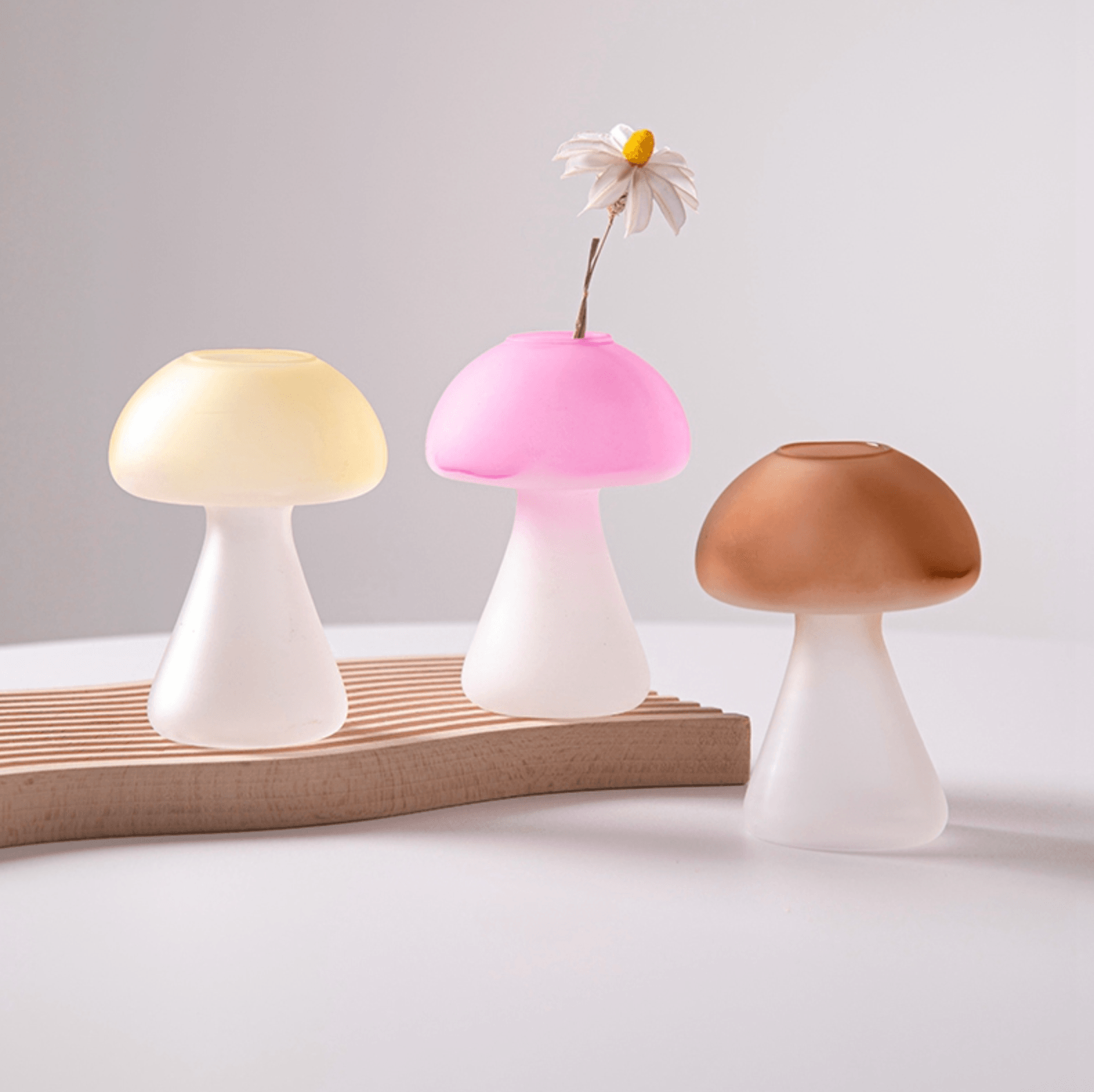 Creative Mushroom Glass Hydroponic Terrarium Vase - huemabe - Creative Home Decor