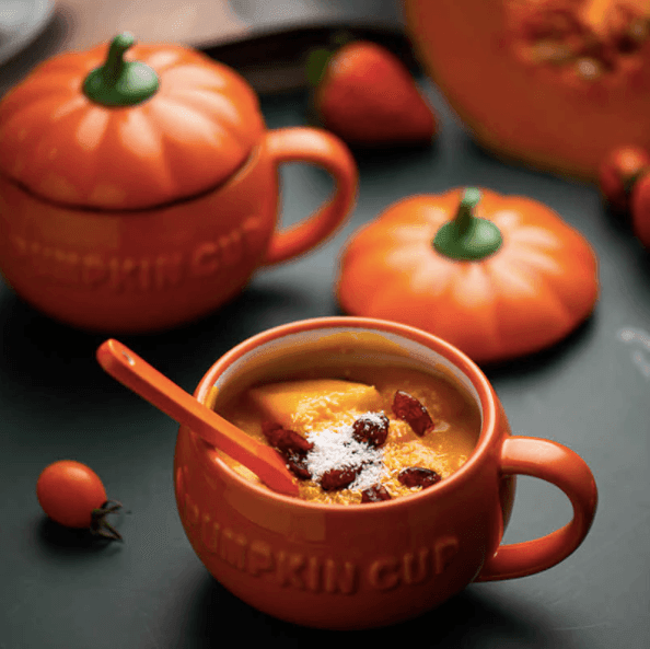 Creative Pumpkin Mugs with Spoon - huemabe - Creative Home Decor