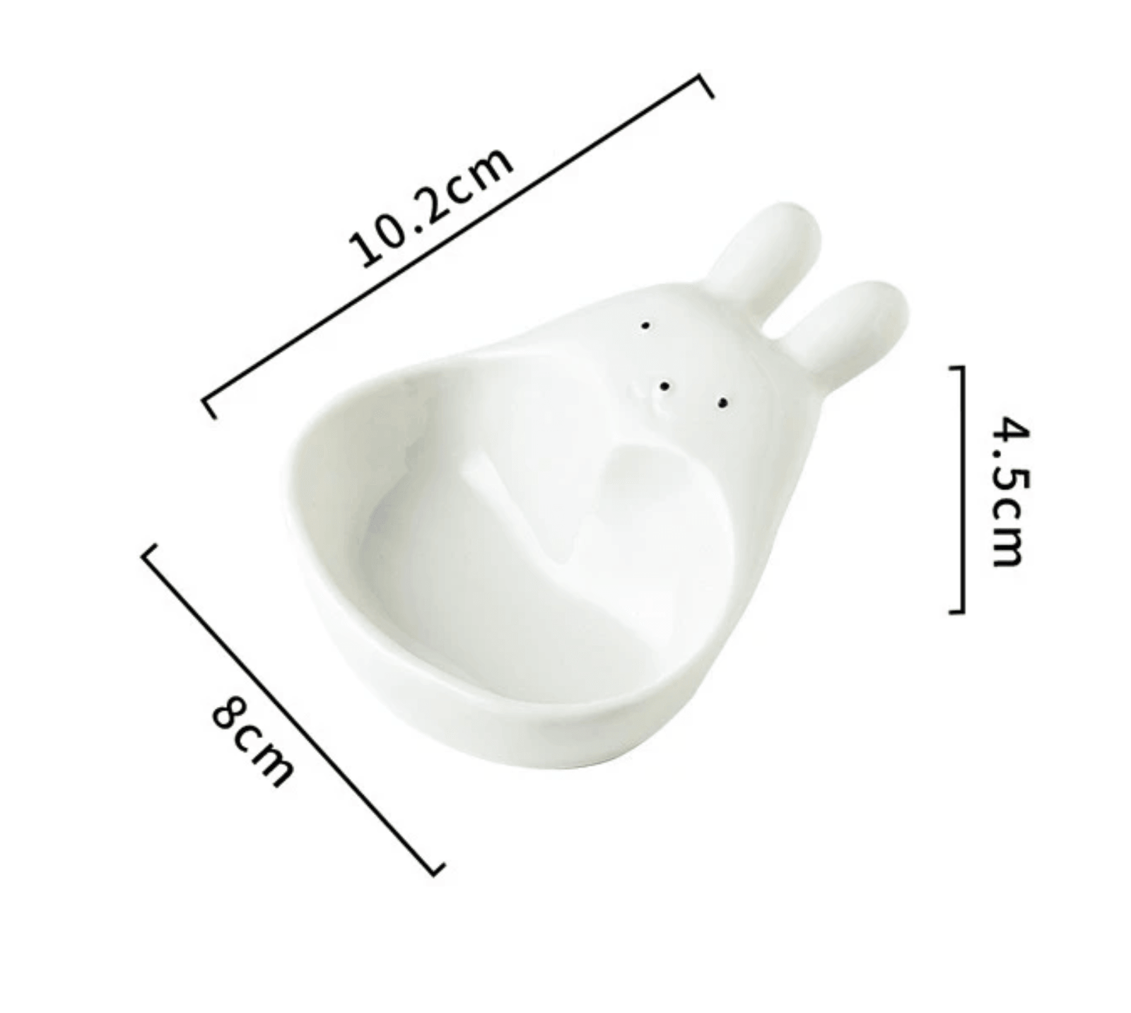 Creative Rabbit Ceramic Dipping Saucer | Dip Bowls - huemabe - Creative Home Decor
