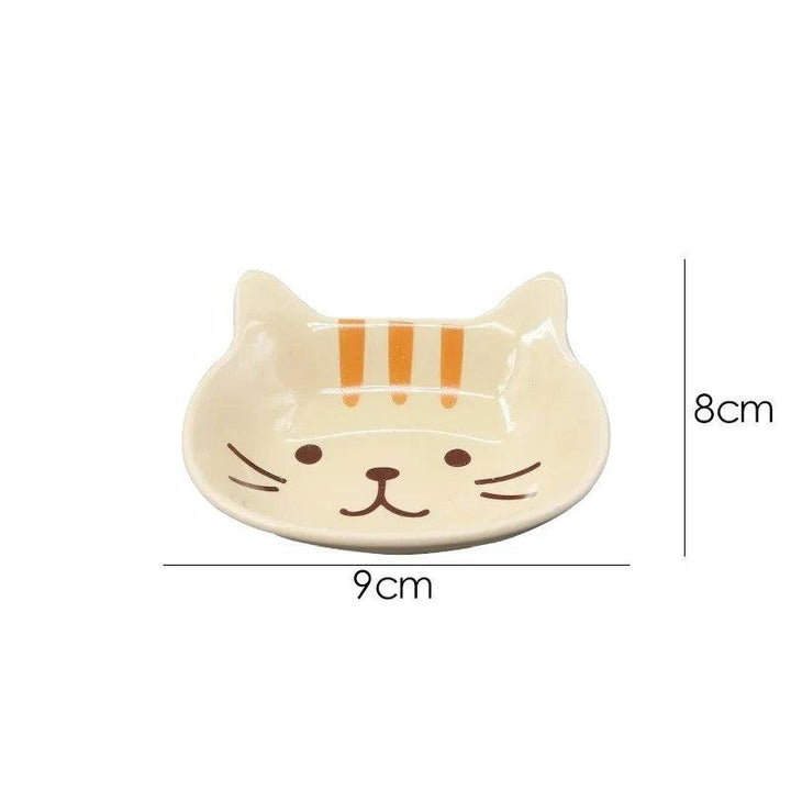 Cute Cat Ceramic Dish Snack Plate - huemabe - Creative Home Decor