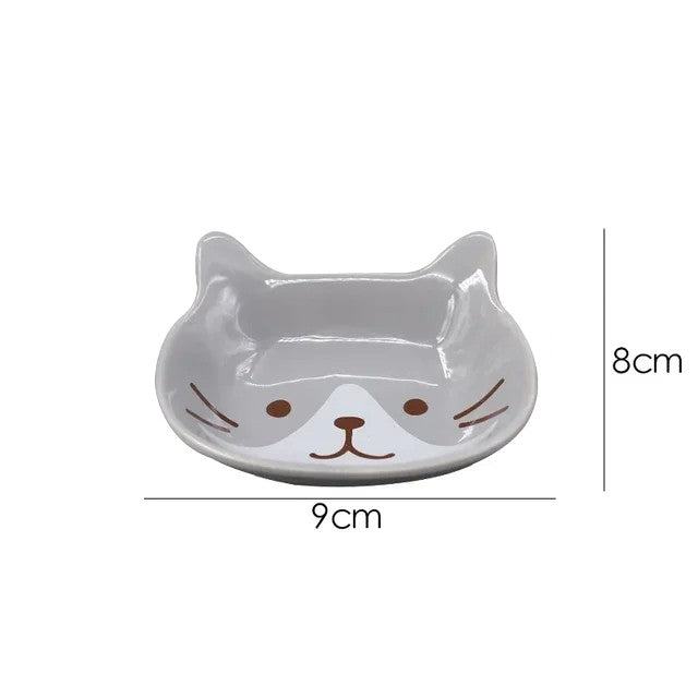 Cute Cat Ceramic Dish Snack Plate - huemabe - Creative Home Decor