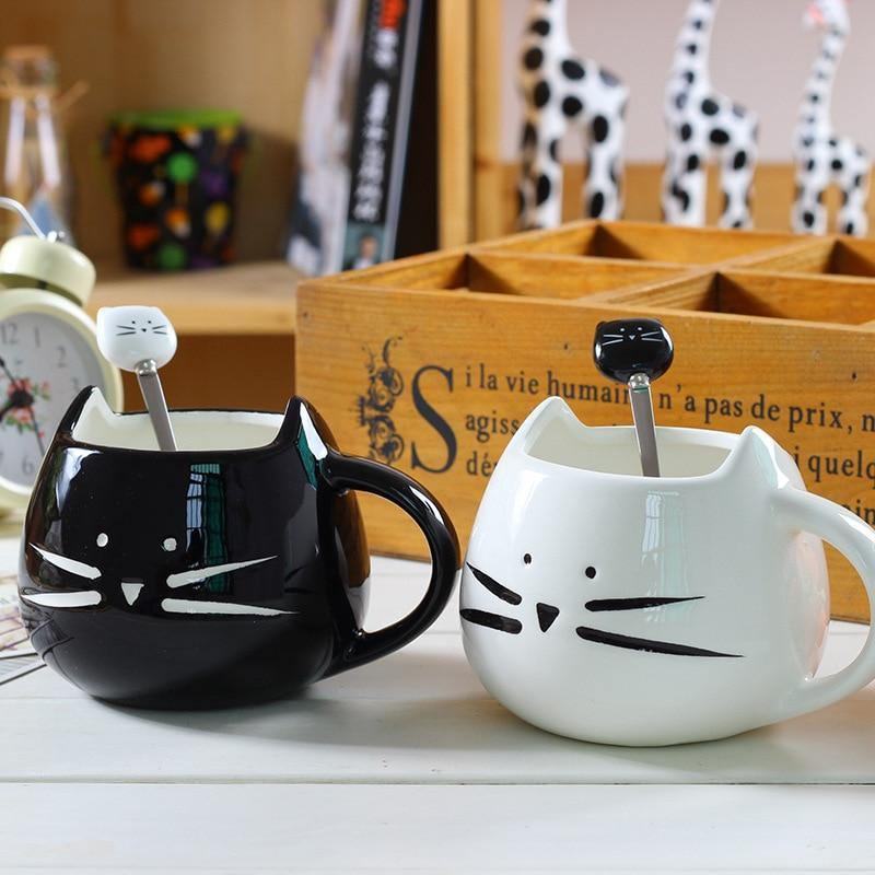 Cute Cat Ceramic Mug - huemabe - Creative Home Decor