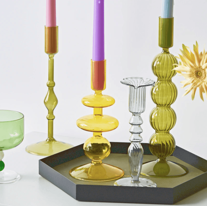 Decorative Glass Candle Holders / Flower Vase - huemabe - Creative Home Decor