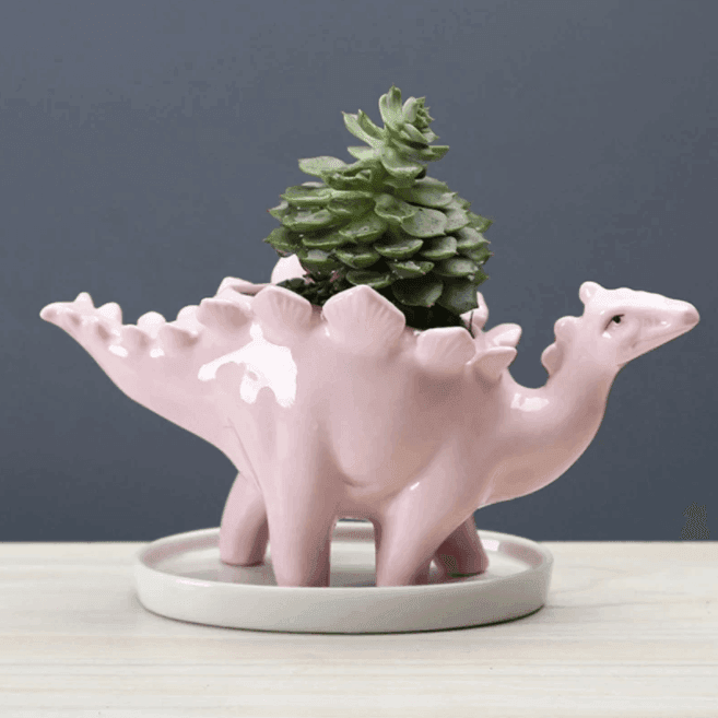 Dinosaur Stegosaurus Flower Pot - huemabe - Creative Home Decor