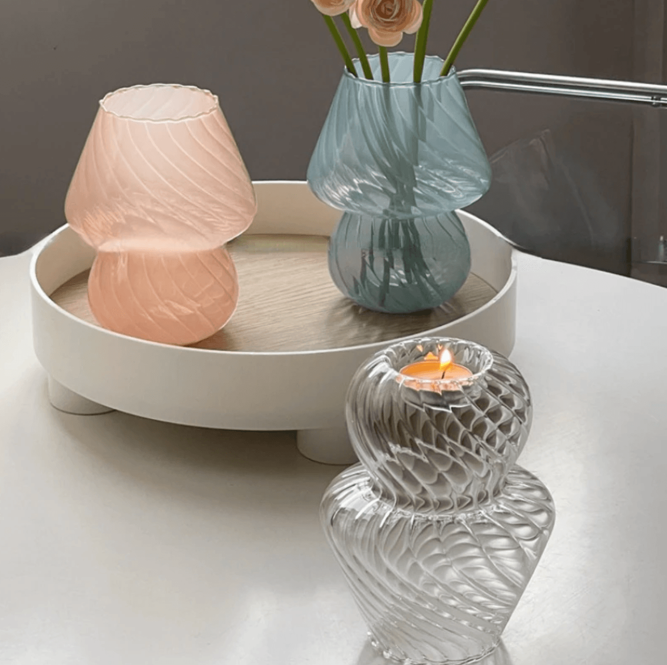 Dual Purpose Tealight Taper Candle Holders / Vase - huemabe - Creative Home Decor