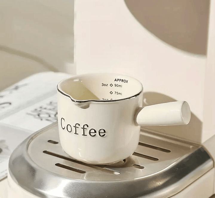 Espresso Ceramics Graduated Measuring Cup With Handle - huemabe - Creative Home Decor