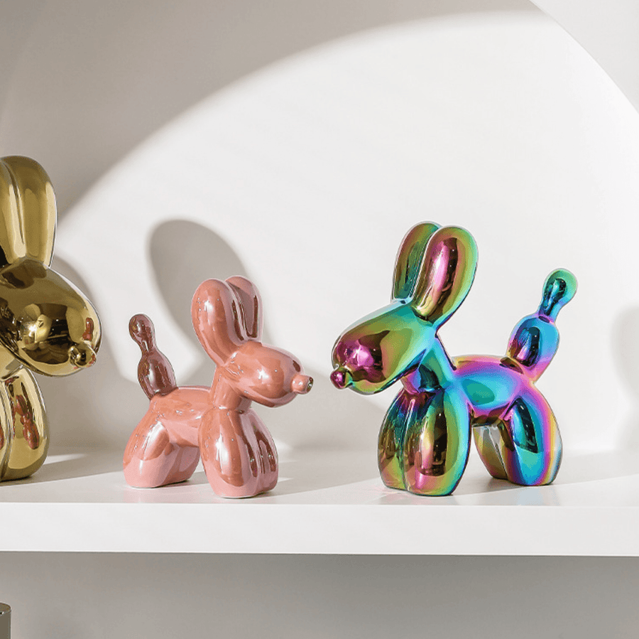 European Ceramic Gold-plated Balloon Dog - huemabe - Creative Home Decor