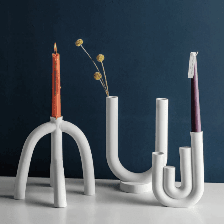 European Style Ceramic Candlestick - huemabe - Creative Home Decor