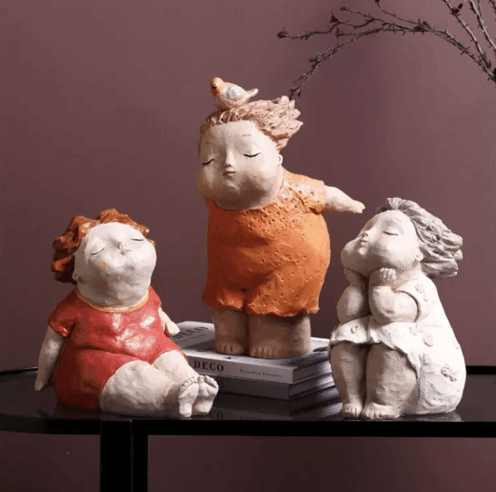Fat Girl Resin Figurines - huemabe - Creative Home Decor