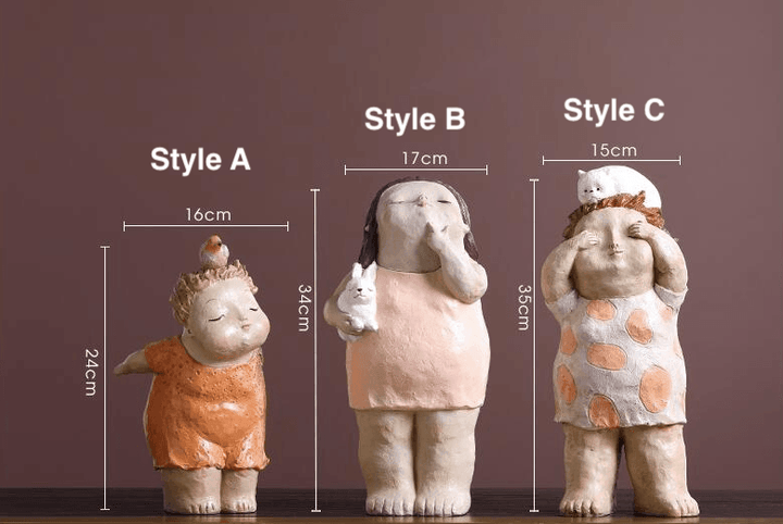 Fat Girl Resin Figurines - huemabe - Creative Home Decor