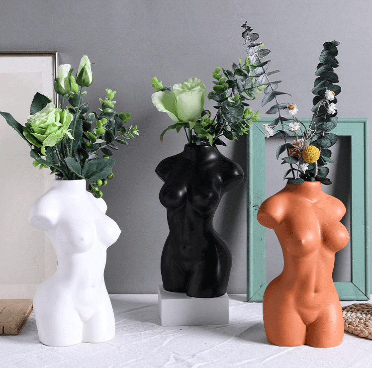 Female Body Art Vase - huemabe - Creative Home Decor
