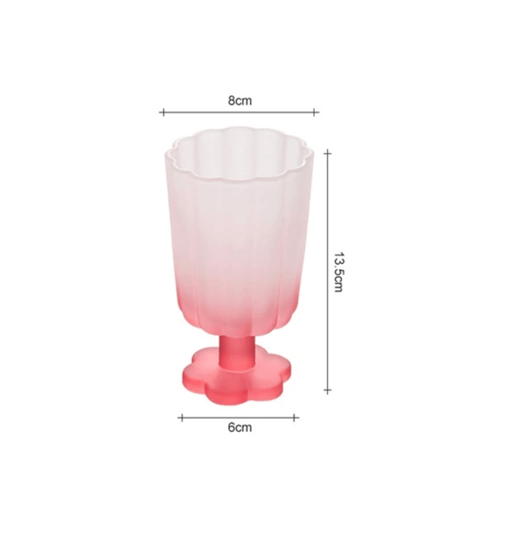 Flower Shape Ice Cream Dessert Drinking Glass Cup - huemabe - Creative Home Decor