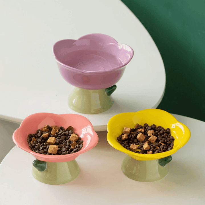 Flower Shape Pet Food Bowl - huemabe - Creative Home Decor