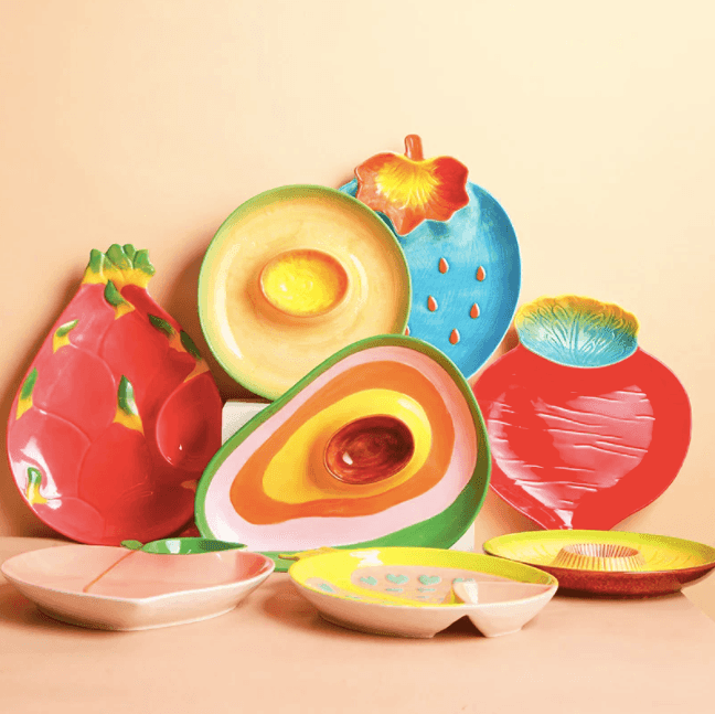 Fruit Ceramic Plates - huemabe - Creative Home Decor