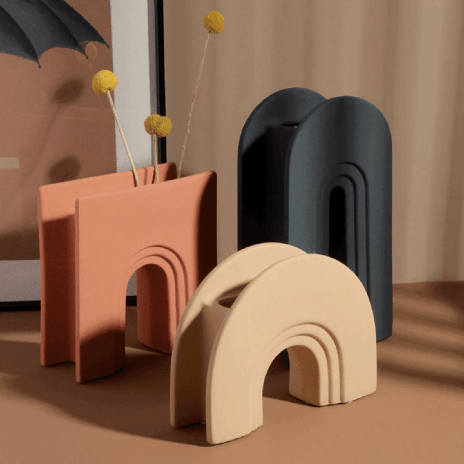 Geometric Arch Flower Vase - huemabe - Creative Home Decor