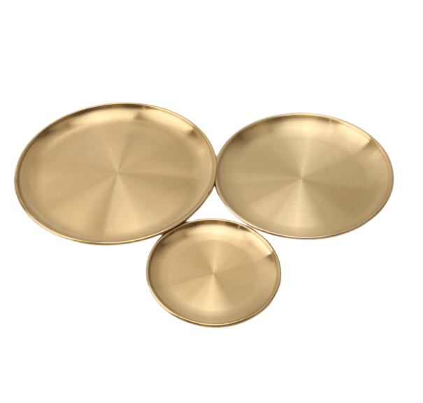 Gold Dining Plate - huemabe - Creative Home Decor