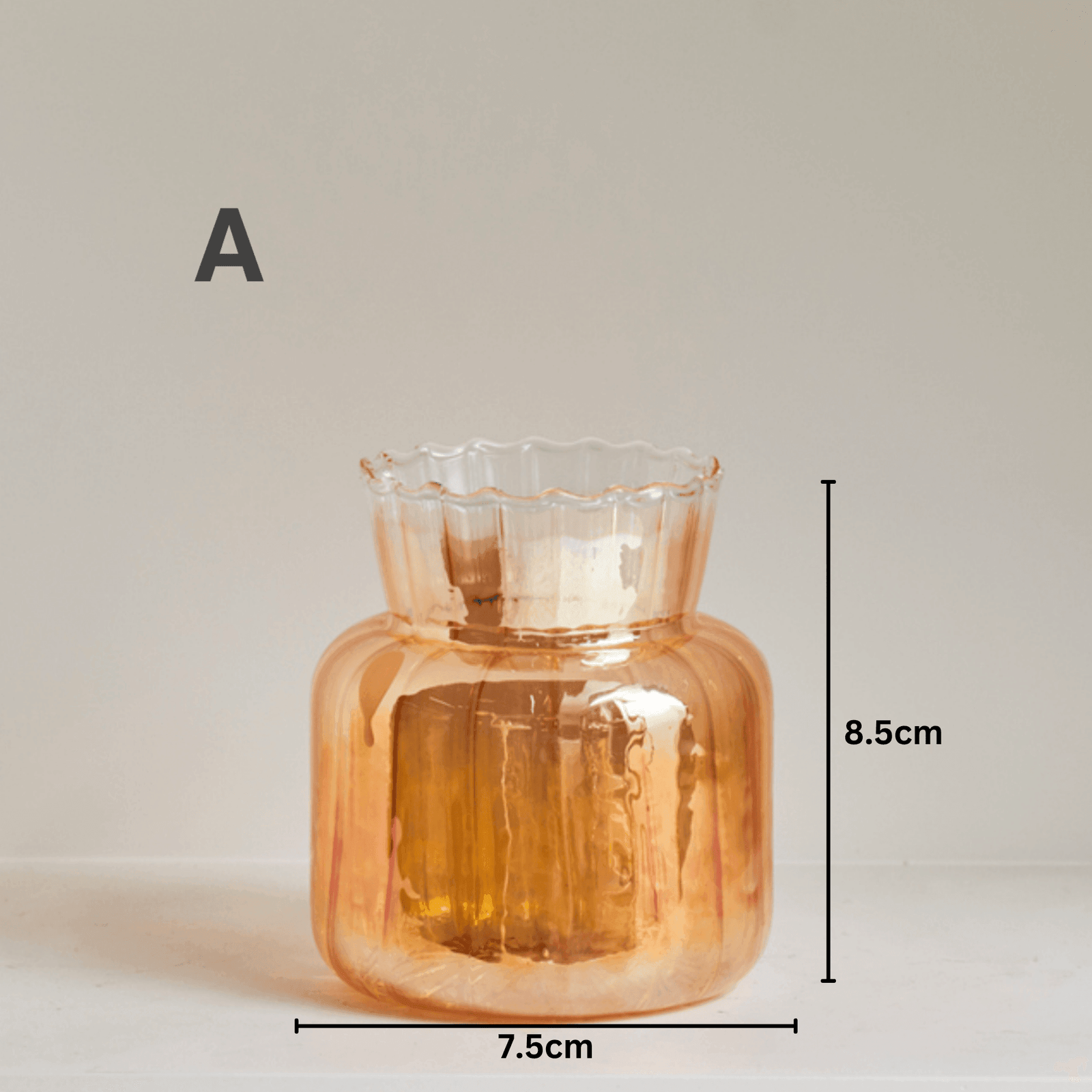 Gold Glass Decorative Vase - huemabe - Creative Home Decor