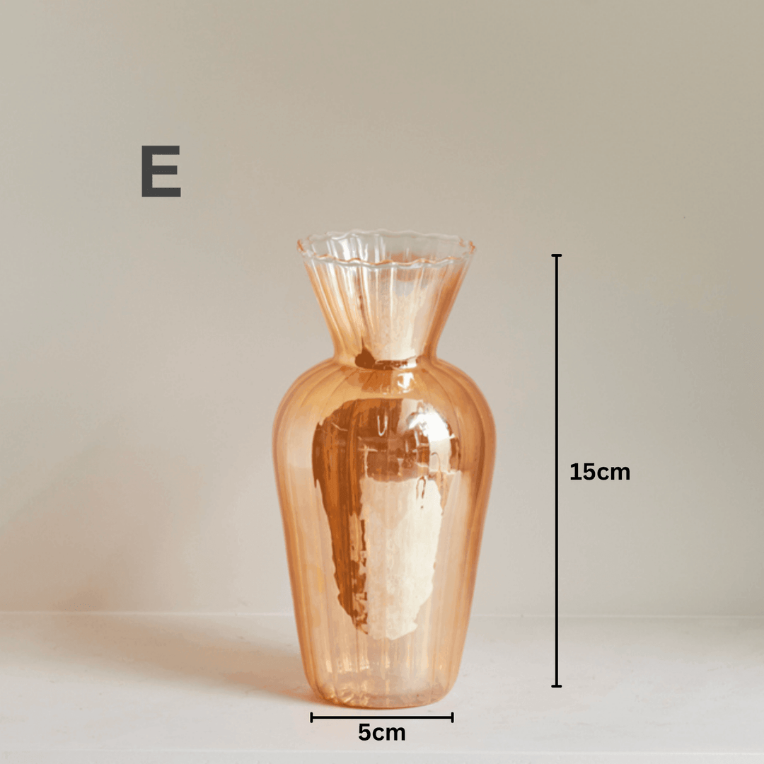Gold Glass Decorative Vase - huemabe - Creative Home Decor