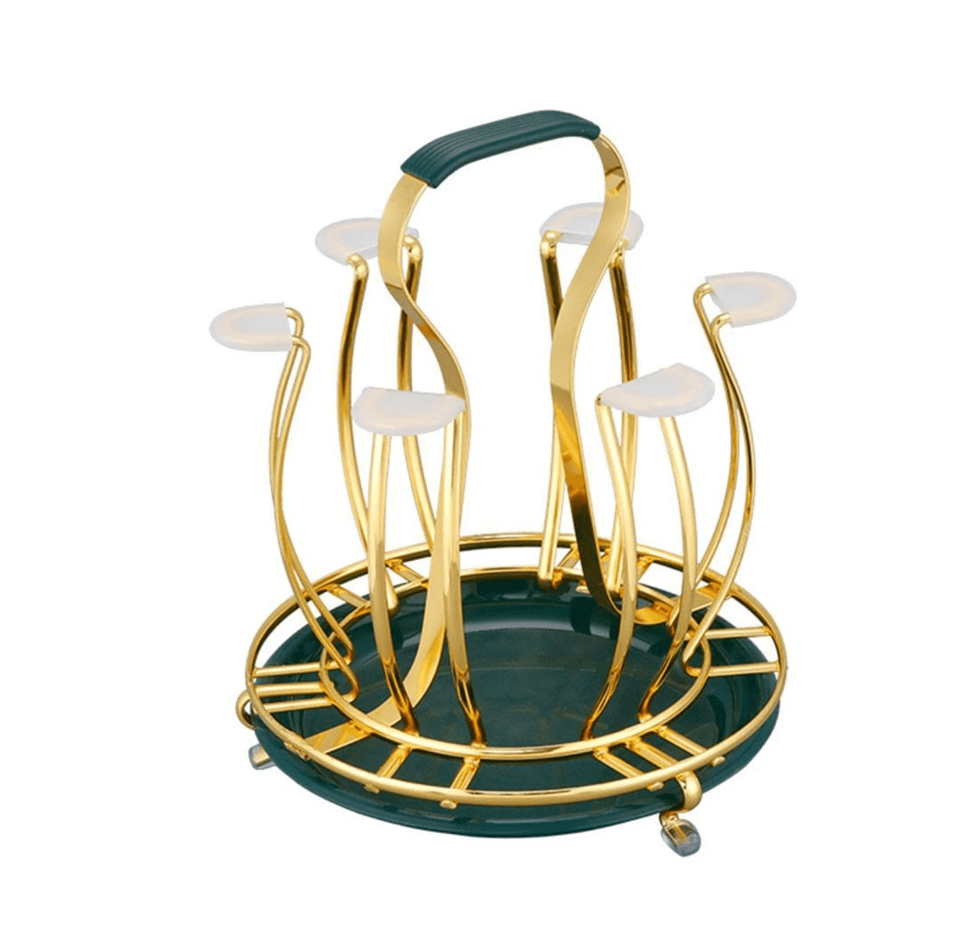 Gold Wrought Iron Drain Cup Holder - huemabe - Creative Home Decor